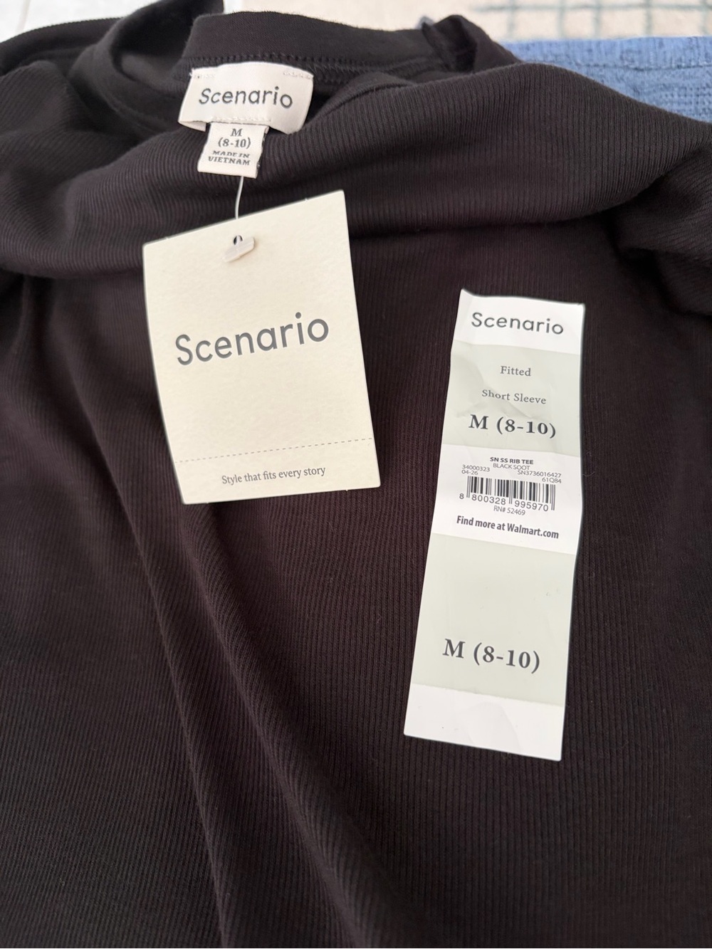 Women’s Black Short-Sleeve Crewneck Tee - Classic Everyday Essential - Picture 5 of 5
